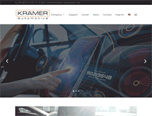 Tablet Screenshot of kraemerautomotive.com